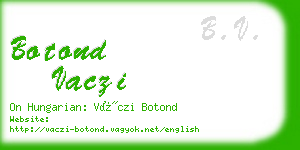 botond vaczi business card